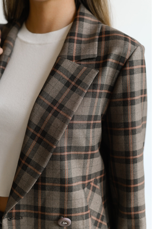 Жакет в клетку